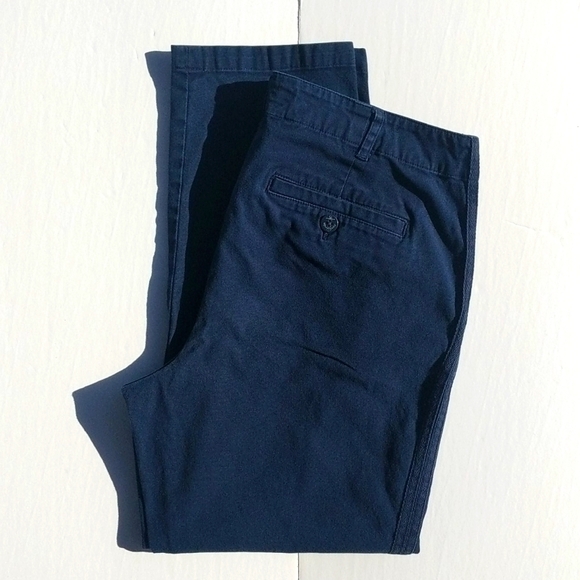 Lauren Ralph Lauren Cropped Trouser Pants Navy 8 - Picture 1 of 15